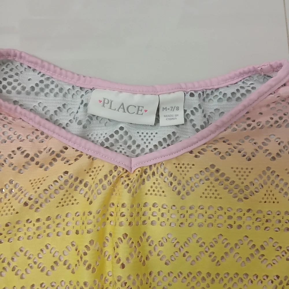 Place Multicolor Lace Kids Dress